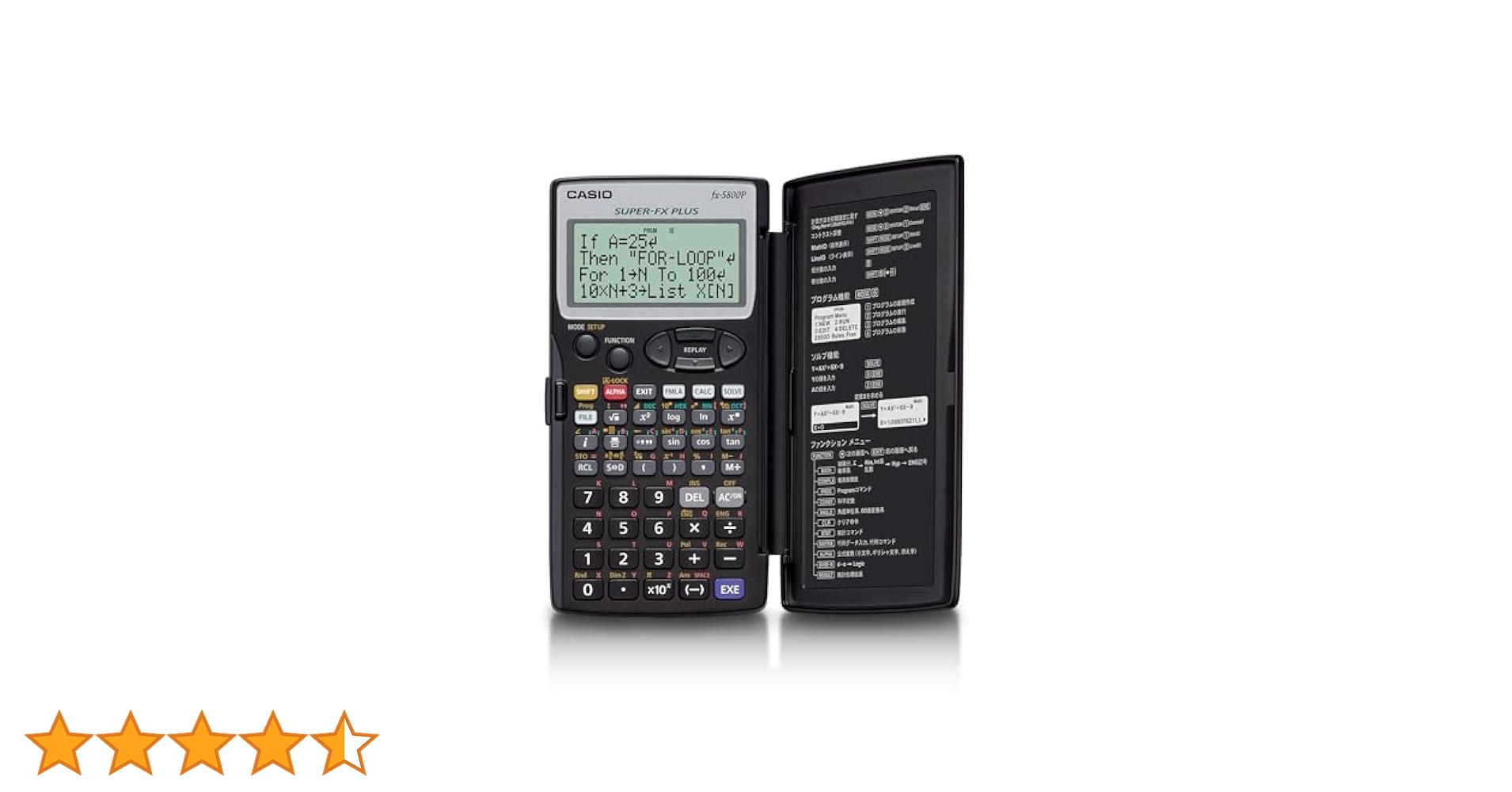 【未使用】CASIO プログラム関数電卓 FX-5800P-N 動作確認済 カシオ FX-5800P-N プログラム関数電卓 10桁 (各種記念品向けに